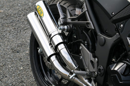 Muffler RPM-DUAL Full Exhaust Stainless φ77×300 Ninja250 Z250