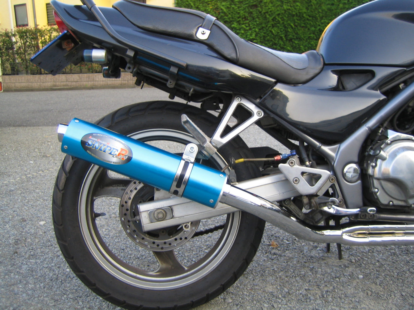 マフラー SNIPER スナイパー アルミブルーアルマイト φ93×390 BALIUS-1 バリオス1型