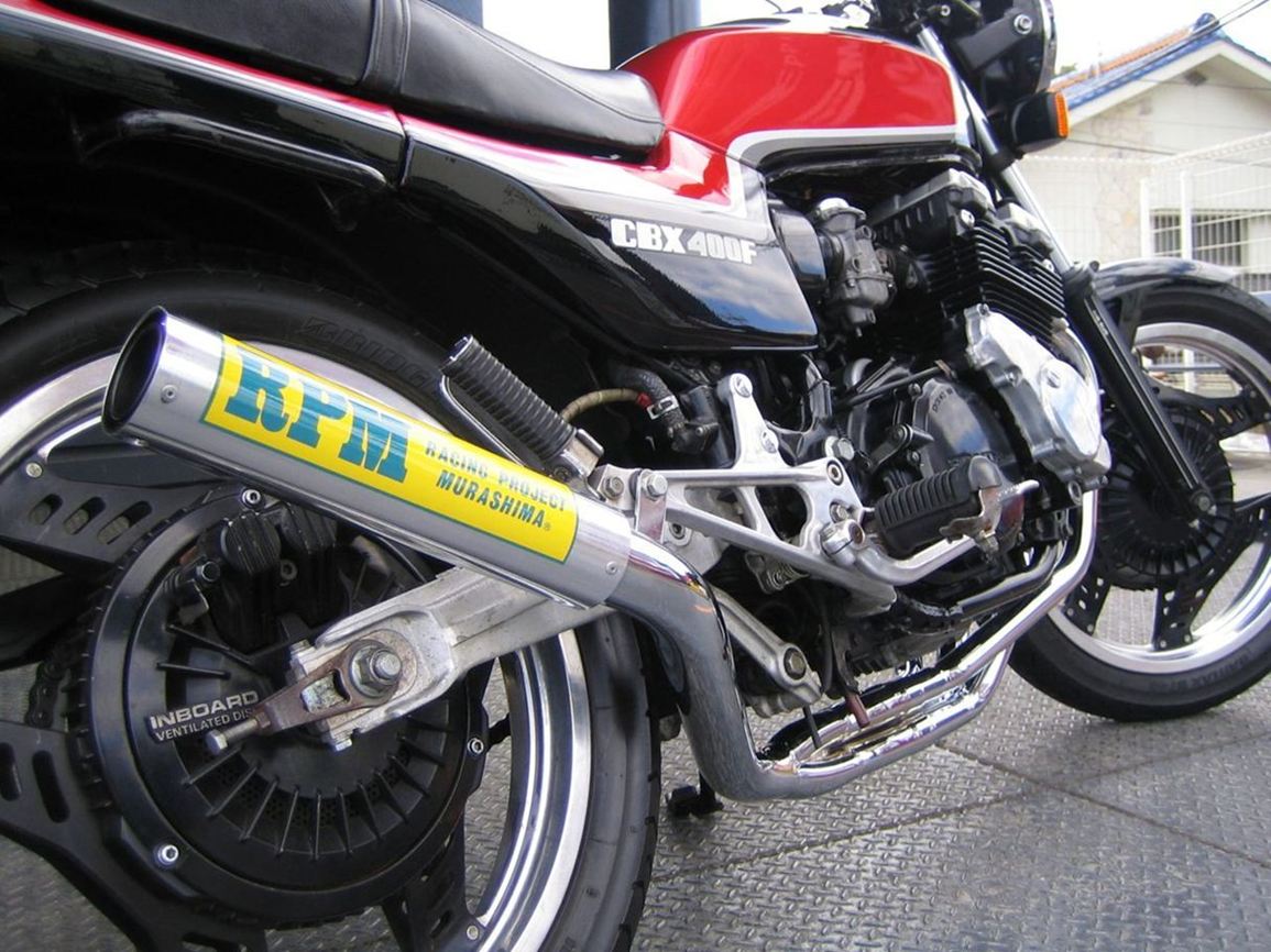 フルエキゾースト マフラー RPM-4in2in1 ステンレス φ67×300 CBX400F