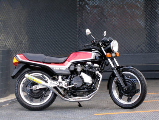 フルエキゾースト マフラー RPM-4in2in1 アルミ φ67×300 CBX400F