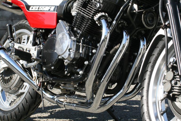 フルエキゾースト マフラー RPM-4in2in1 アルミ φ67×300 CBX550F