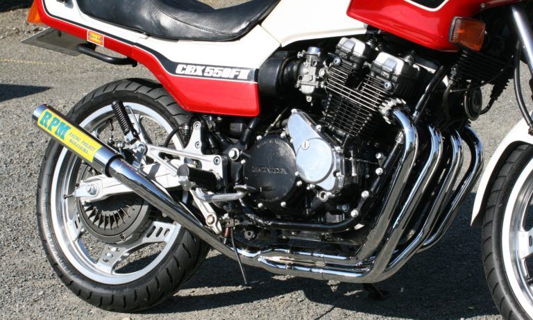 フルエキゾースト マフラー RPM-4in2in1 ステンレス φ67×300 CBX550F