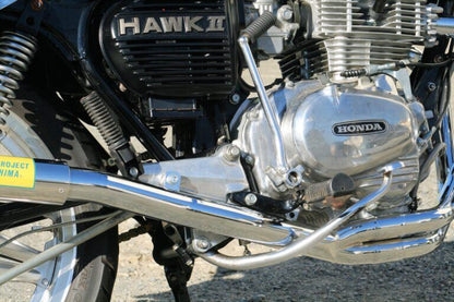 フルエキゾースト マフラー チタン φ67×300 ホーク2