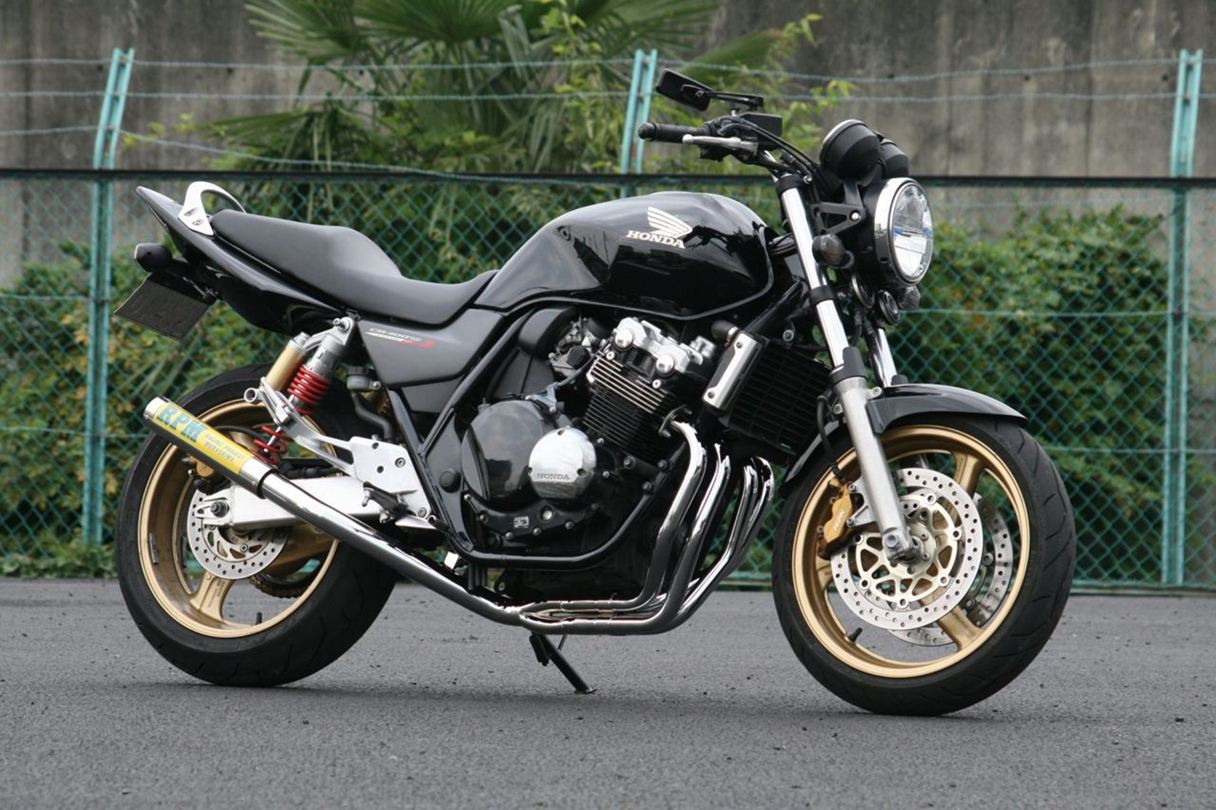 フルエキゾースト マフラー RPM-4in2in1 ステンレス φ67×300 CB400SF VTEC SPEC1/2/3