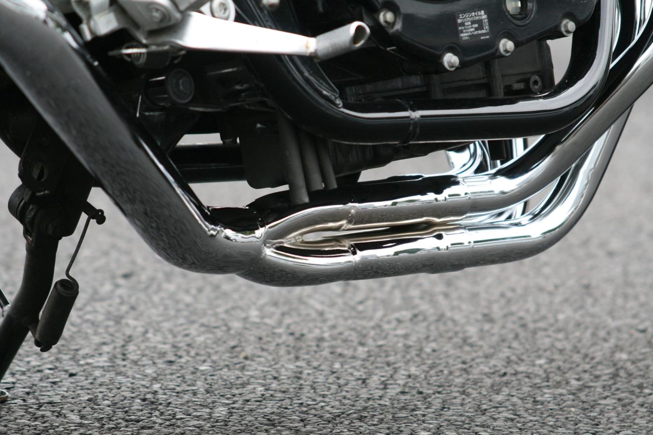 フルエキゾースト マフラー RPM-4in2in1 アルミ φ67×300 CB400SF VTEC SPEC1/2/3