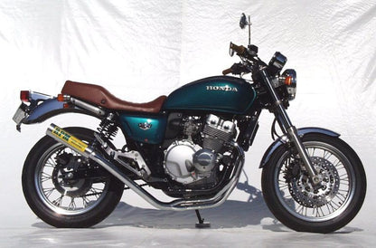 フルエキゾースト マフラー RPM-4in2in1 アルミ φ77×300 CB400F
