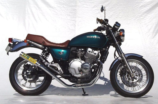 フルエキゾースト マフラー RPM-4in2in1 アルミ φ77×300 CB400F