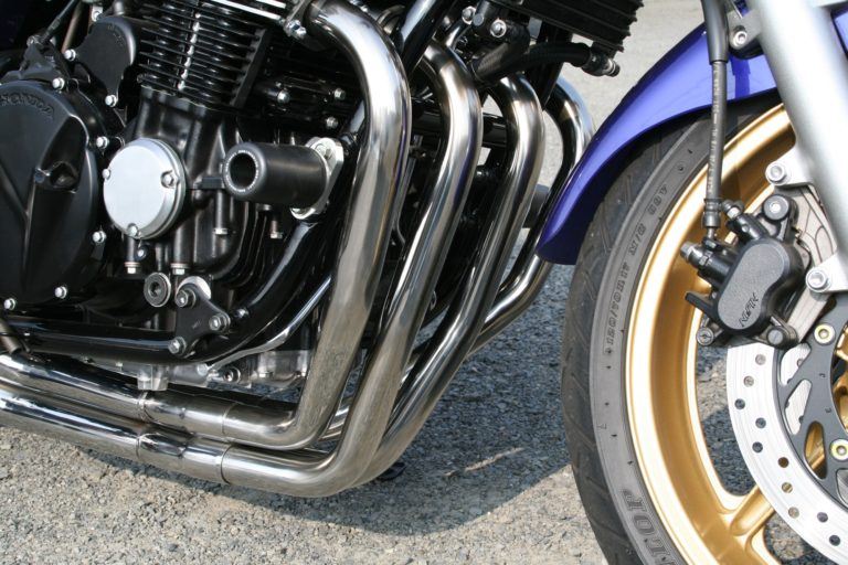 フルエキゾースト マフラー RPM-4in2in1 アルミ φ80×400 CB750