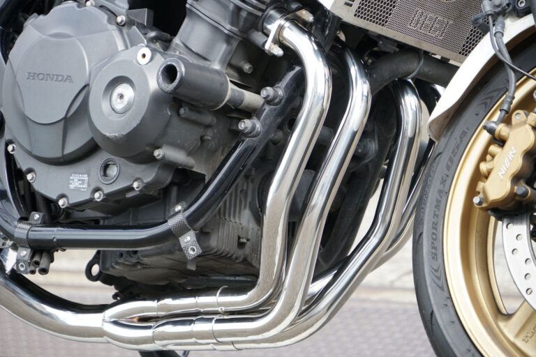 フルエキゾースト マフラー RPM-4in2in1 アルミ φ80×400 CB400SF REVO