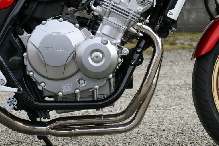 フルエキゾースト マフラー RPM-4in2in1 アルミ φ80×400 CB400SF REVO