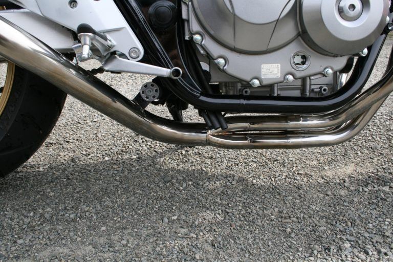 フルエキゾースト マフラー RPM-4in2in1 アルミ φ80×400 CB400SF REVO