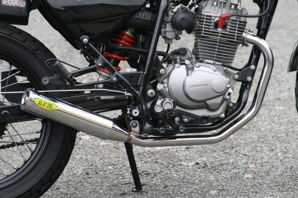 Muffler RPM-250 Single Full Exhaust Stainless φ77×300 FTR223