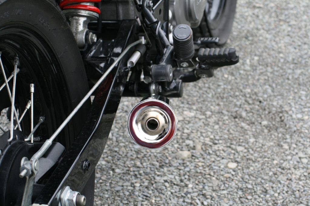 Muffler RPM-250 Single Full Exhaust Stainless φ77×300 FTR223