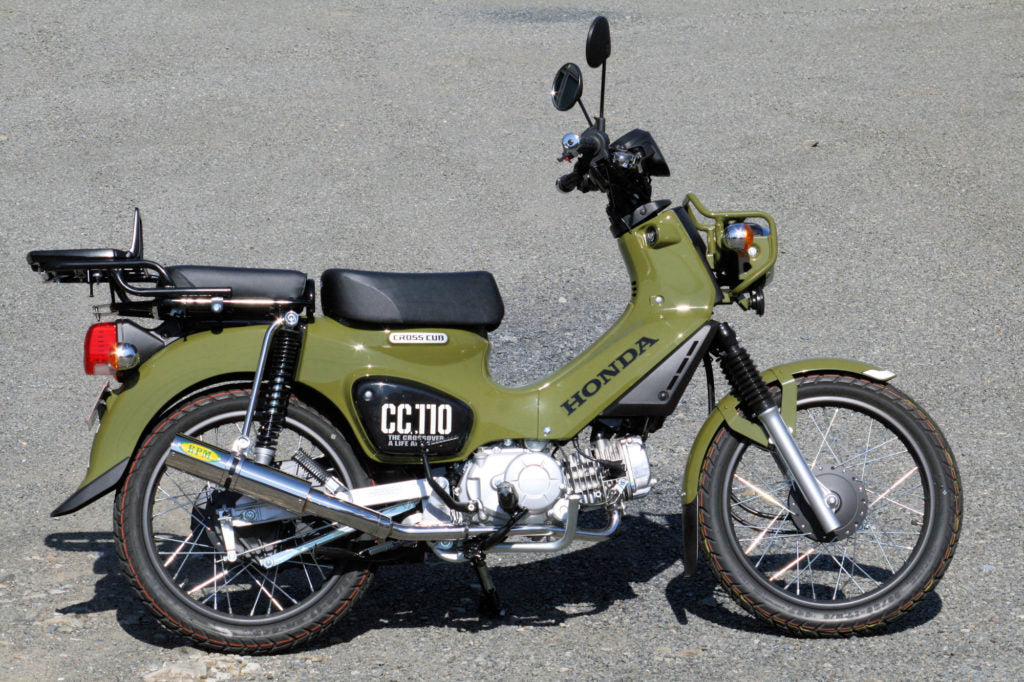 マフラー フルエキゾースト ステンレス φ77×300 カブ110 クロスカブ110
