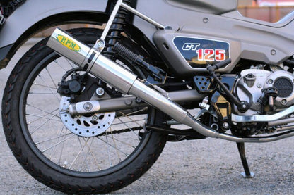 フルエキゾースト マフラー ステンレス φ77×300 CT125 ハンターカブ