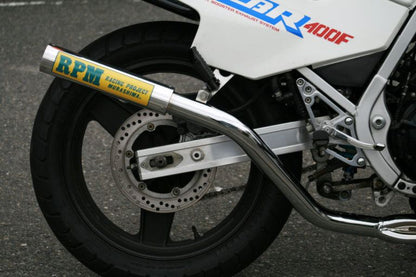 フルエキゾースト マフラー RPM-67Racing ステンレス φ67×300 CBR400F