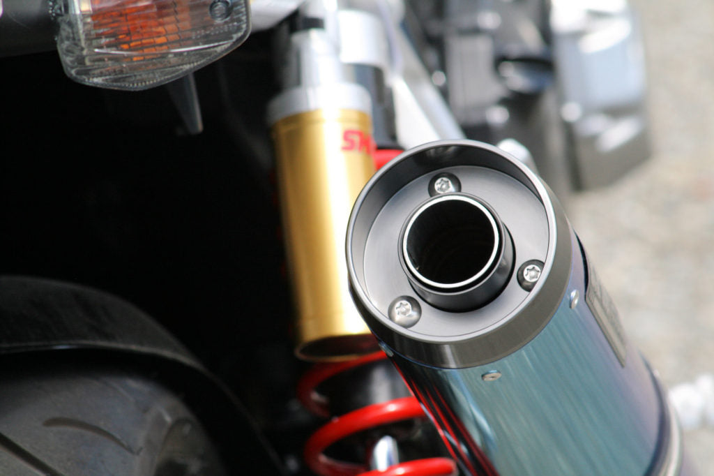 マフラー RPM-LUXE スリップオン ブルーチタン φ90×400 CB1300SF