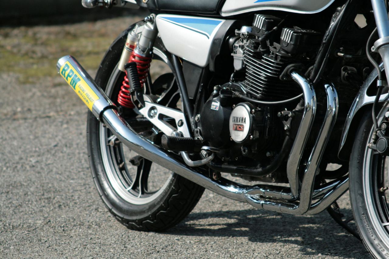 Full Exhaust Muffler RPM-4in2in1 Aluminum φ67×300 XJ400D