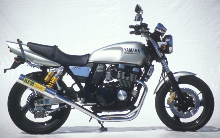 フルエキゾースト マフラー RPM-4in2in1 アルミ φ93×390 XJR400