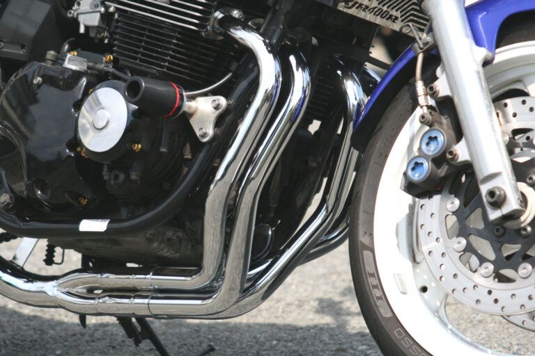 フルエキゾースト マフラー RPM-4in2in1 アルミ φ93×390 XJR400R