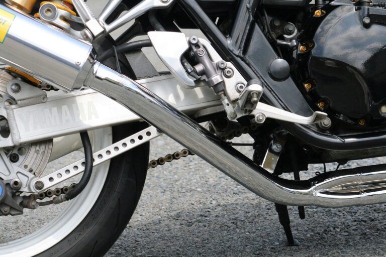 フルエキゾースト マフラー RPM-4in2in1 アルミ φ93×390 XJR400R