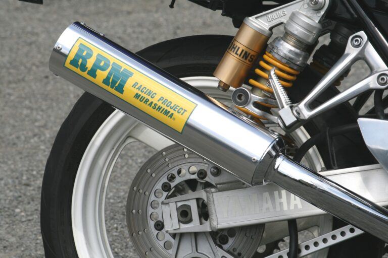 フルエキゾースト マフラー RPM-4in2in1 アルミ φ93×390 XJR400R