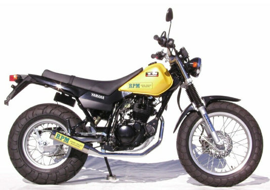 マフラー RPM-250シングル フルエキゾースト アルミ φ77×300 TW200 TW225