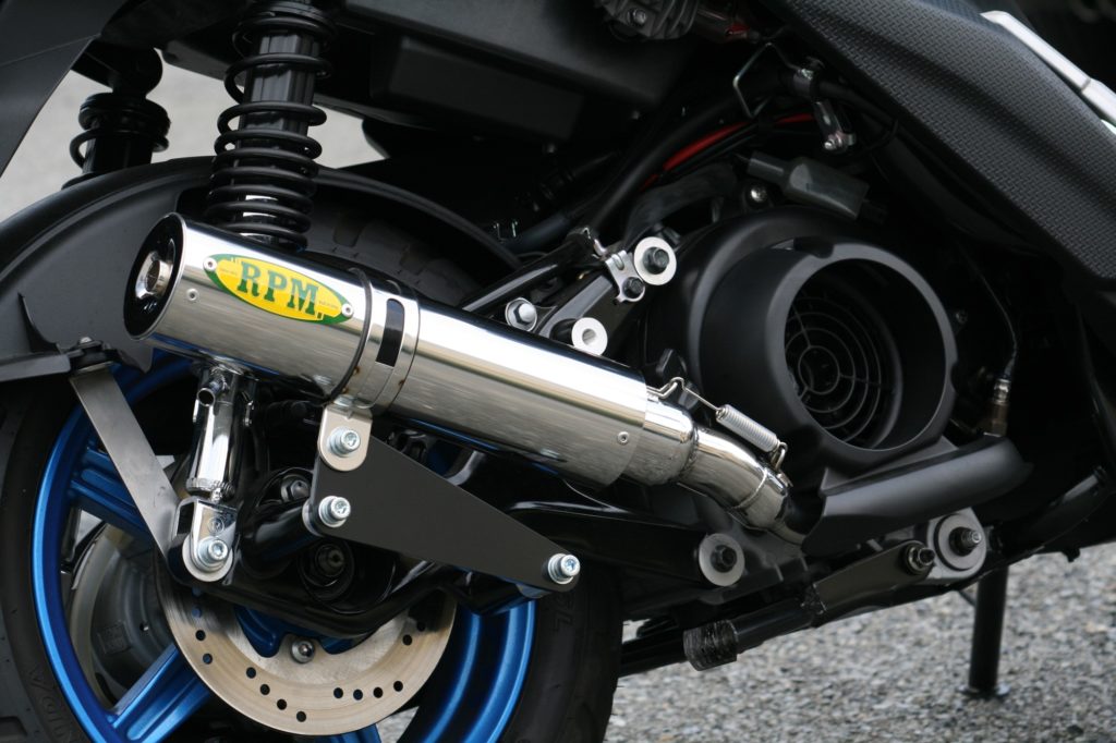 マフラー フルエキゾースト ステンレス φ77×300 BW'S125