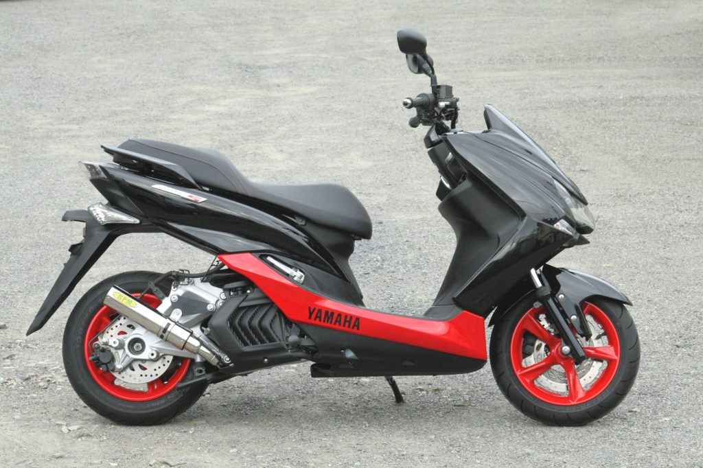 マフラー フルエキゾースト ステンレス φ77×300 マジェスティS