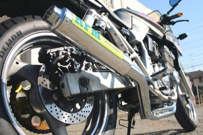 フルエキゾースト マフラー RPM-4in2in1 アルミ φ77×300 GSX250S カタナ