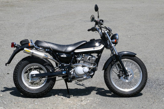 マフラー RPM-250シングル フルエキゾースト ステンレス φ77×300 VanVan200 バンバン200