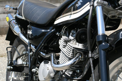 マフラー RPM-250シングル フルエキゾースト ステンレス φ77×300 VanVan200 バンバン200