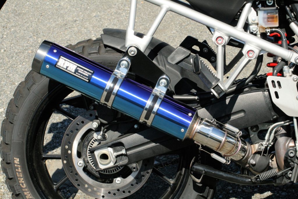 マフラー RPM-LUXE スリップオン ブルーチタン φ90×400 V-Strom1000 V-ストローム1000