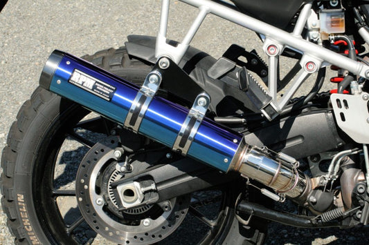 マフラー RPM-LUXE スリップオン ブルーチタン φ90×400 V-Strom1000 V-ストローム1000