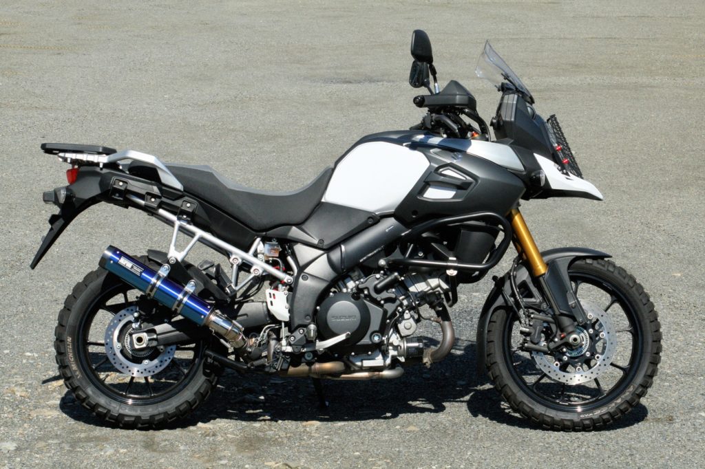 マフラー RPM-LUXE スリップオン ブルーチタン φ90×400 V-Strom1000 V-ストローム1000