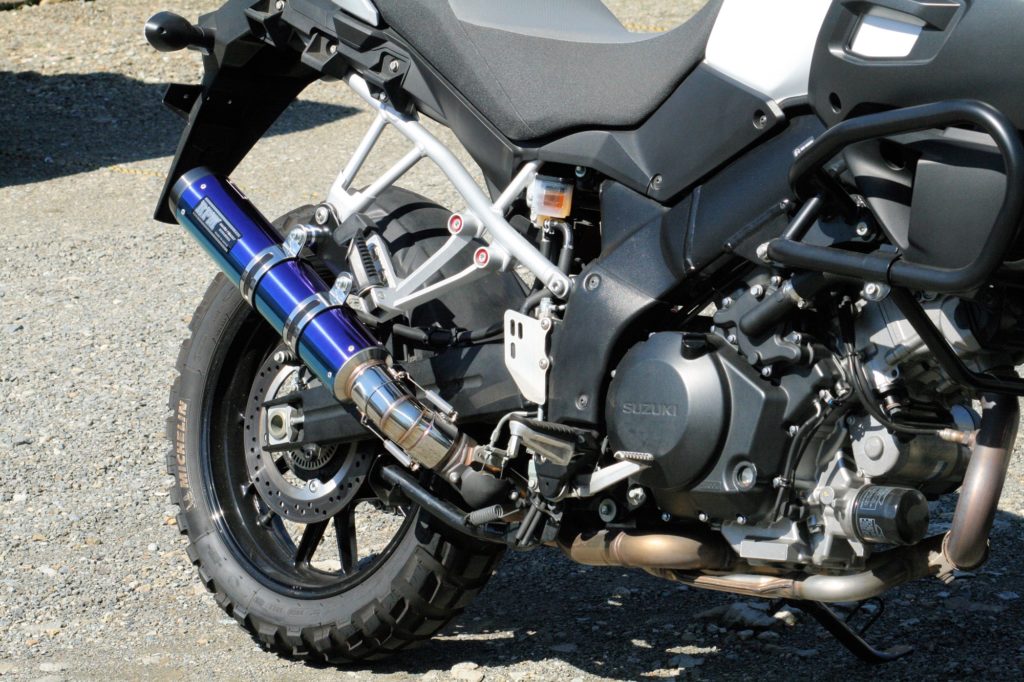 マフラー RPM-LUXE スリップオン ブルーチタン φ90×400 V-Strom1000 V-ストローム1000