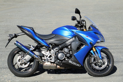 マフラー RPM-LUXE スリップオン ブルーチタン φ90×400 GSX-S1000F