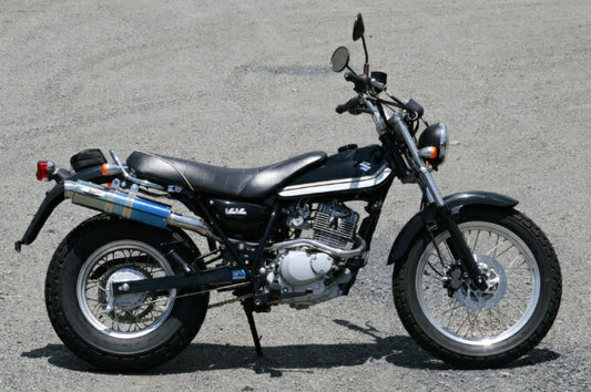 マフラー 80D-RAPTOR フルエキゾースト ブルーチタン φ100×370 VanVan200 バンバン200