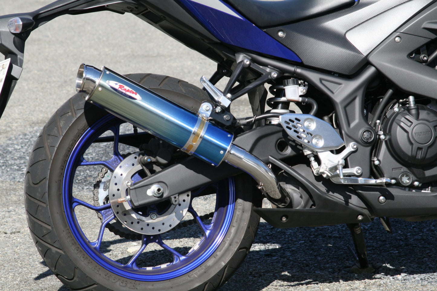 マフラー 80D-RAPTOR スリップオン チタン φ100×370 YZF-R25 MT-25