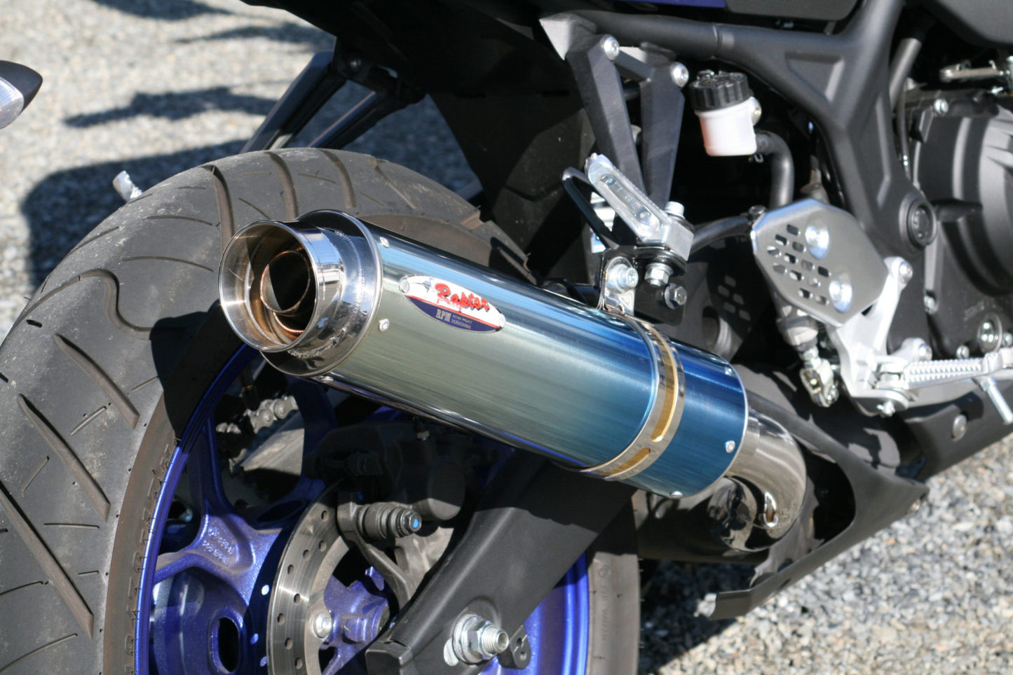 マフラー 80D-RAPTOR スリップオン チタン φ100×370 YZF-R25 MT-25