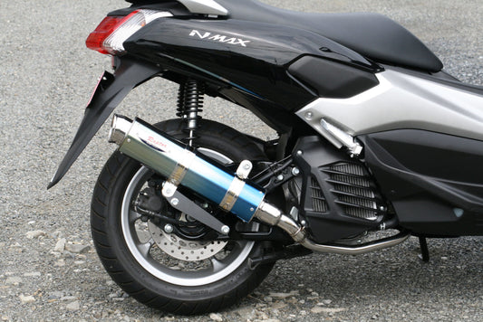 マフラー 80D-RAPTOR フルエキゾースト ブルーチタン φ100×370 NMAX エヌマックス