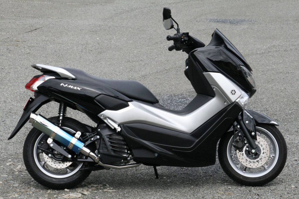 マフラー 80D-RAPTOR フルエキゾースト ブルーチタン φ100×370 NMAX エヌマックス
