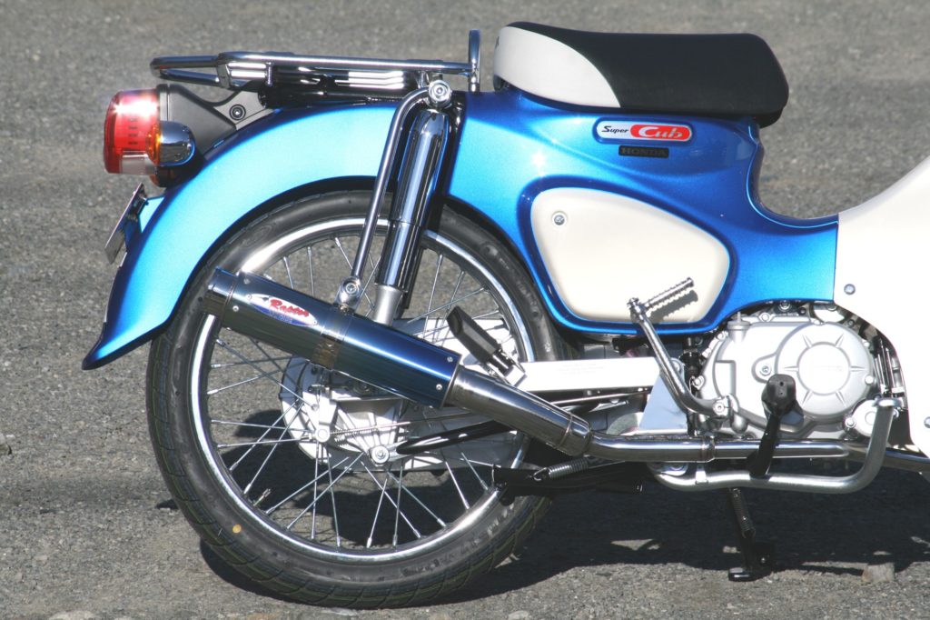 マフラー 80D-RAPTOR フルエキゾースト ブルーチタン φ80×300 カブ110 クロスカブ110