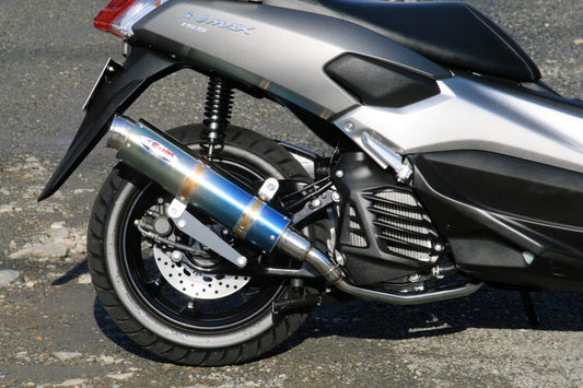 マフラー 80D-RAPTOR フルエキゾースト ブルーチタン φ100×370 NMAX155 エヌマックス155