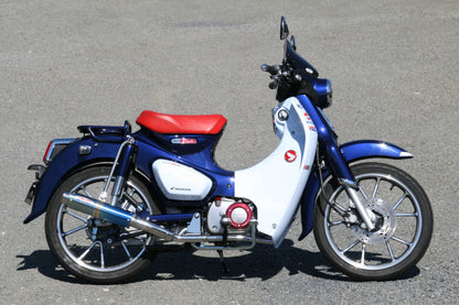 Muffler 80D-RAPTOR Full Exhaust Blue Titanium φ80×300 Super Cub C125