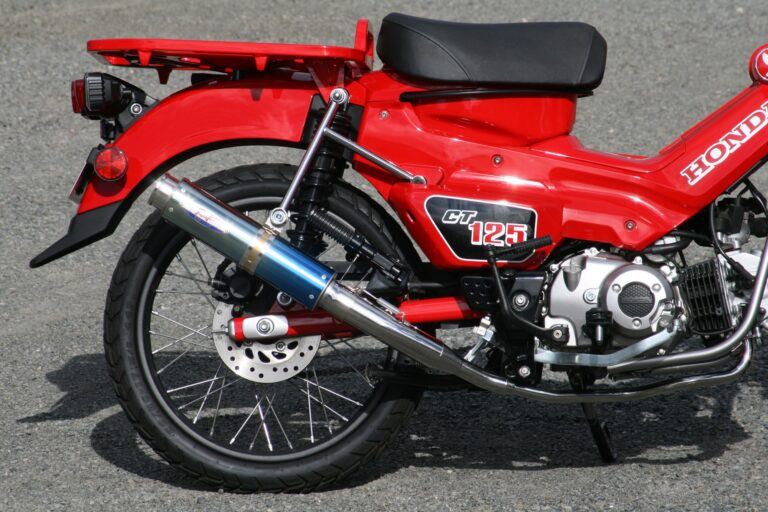 フルエキゾースト マフラー 80D-RAPTOR ブルーチタン φ80×300 CT125 ハンターカブ