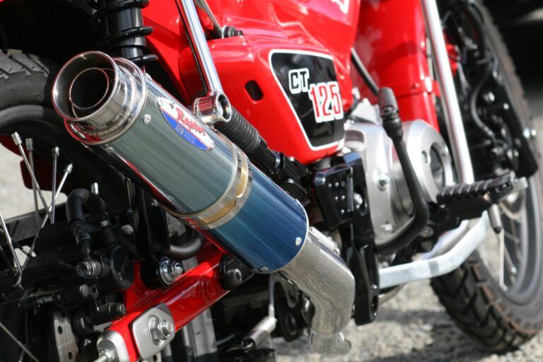 フルエキゾースト マフラー 80D-RAPTOR ブルーチタン φ80×300 CT125 ハンターカブ