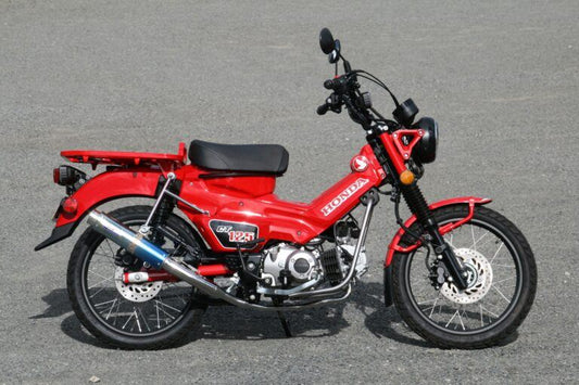 フルエキゾースト マフラー 80D-RAPTOR ブルーチタン φ80×300 CT125 ハンターカブ