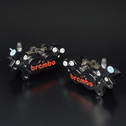 4-Pot Racing Caliper, Black/Red, Right Side