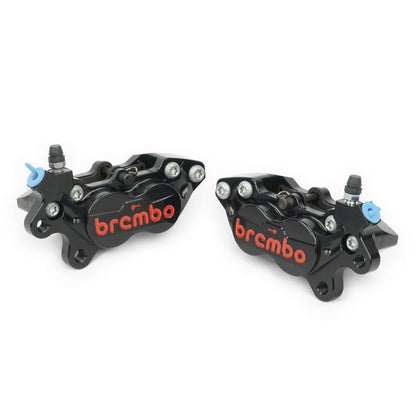 4-Pot Racing Caliper, Black/Red, Right Side